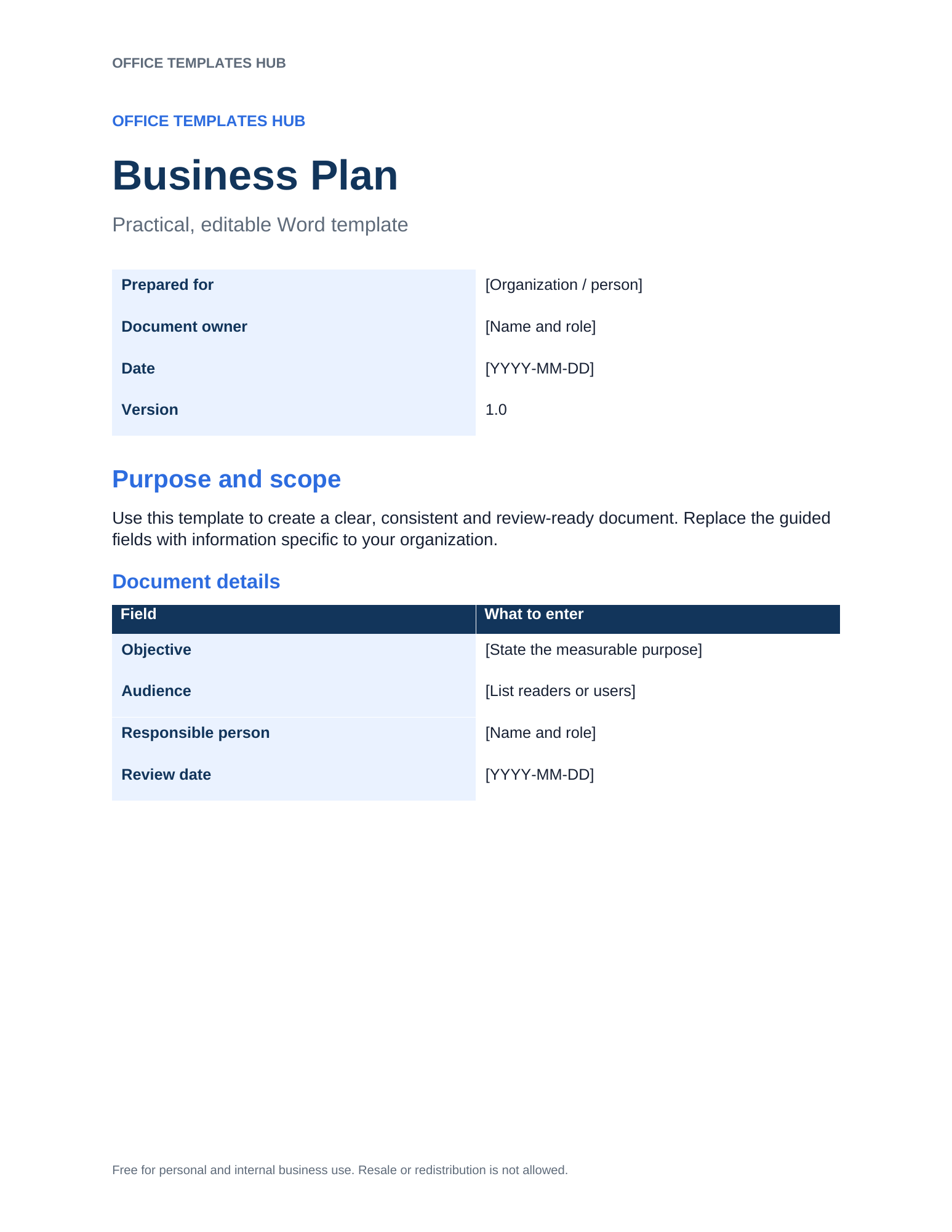 Business Plan