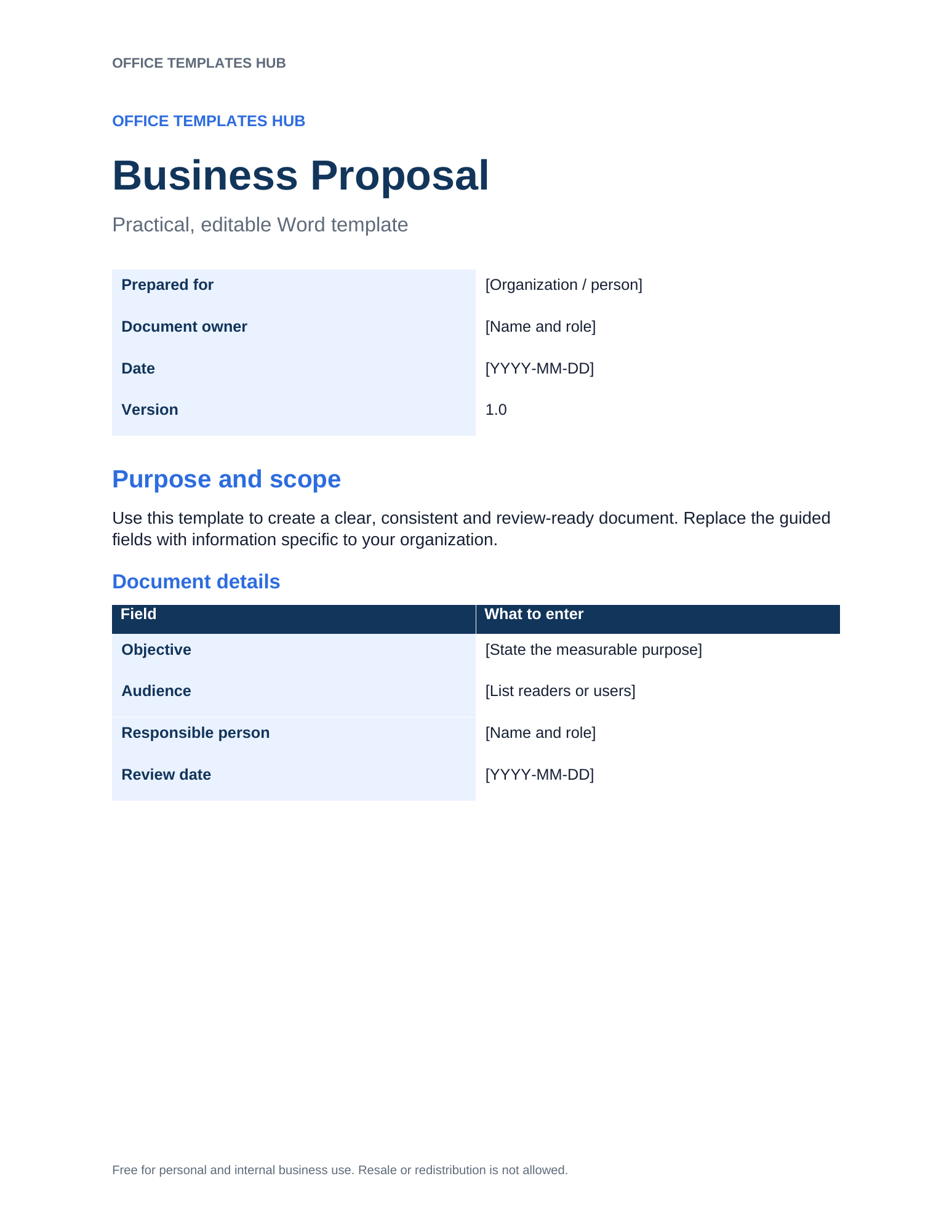 Business Proposal