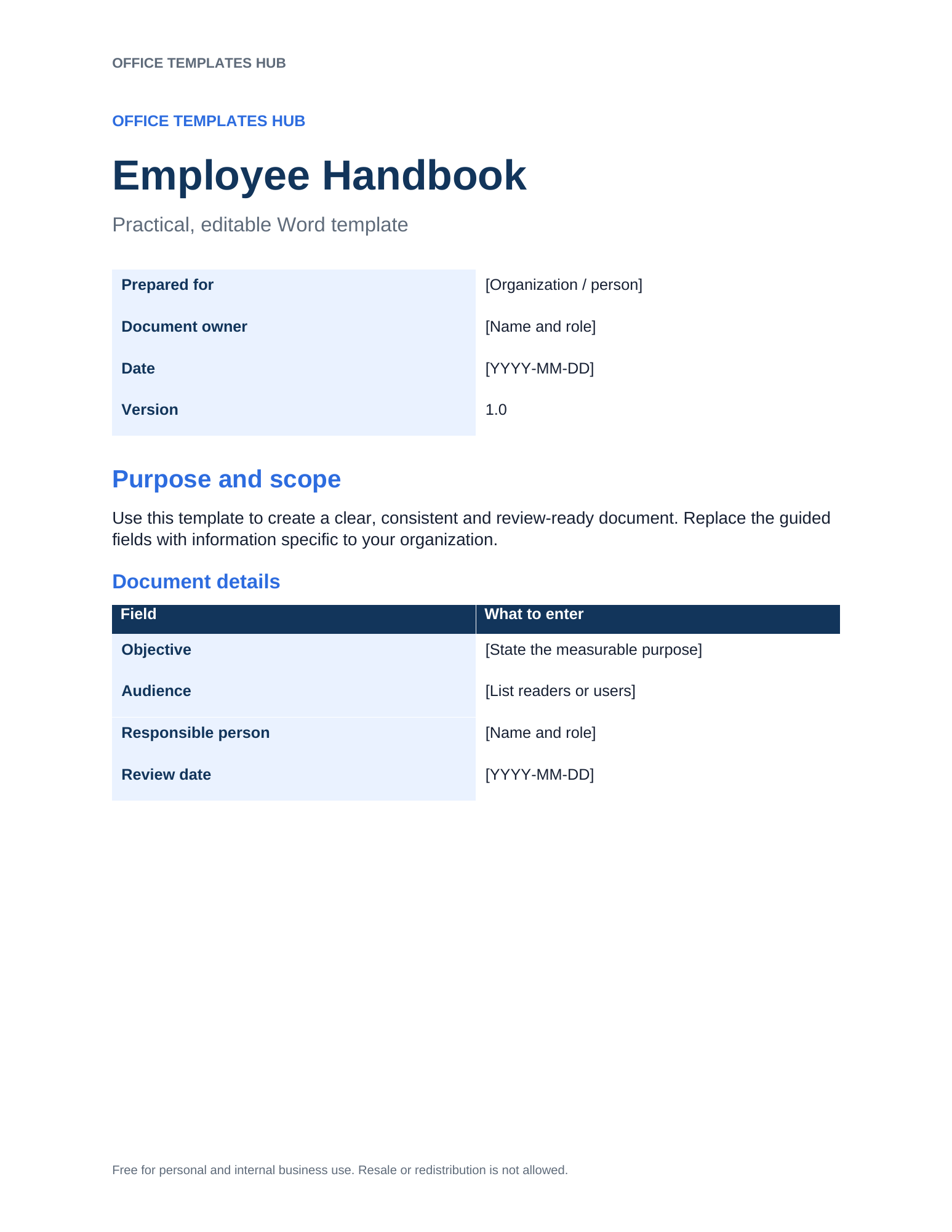 Employee Handbook