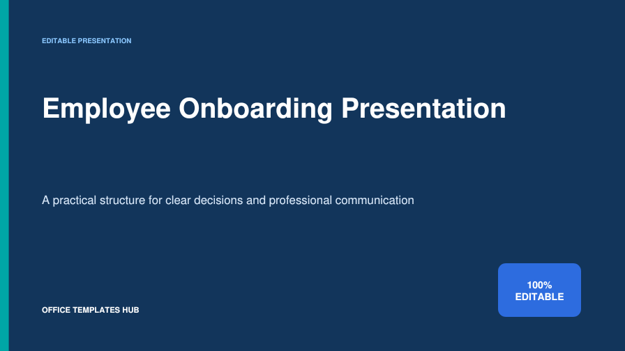 Employee Onboarding Presentation