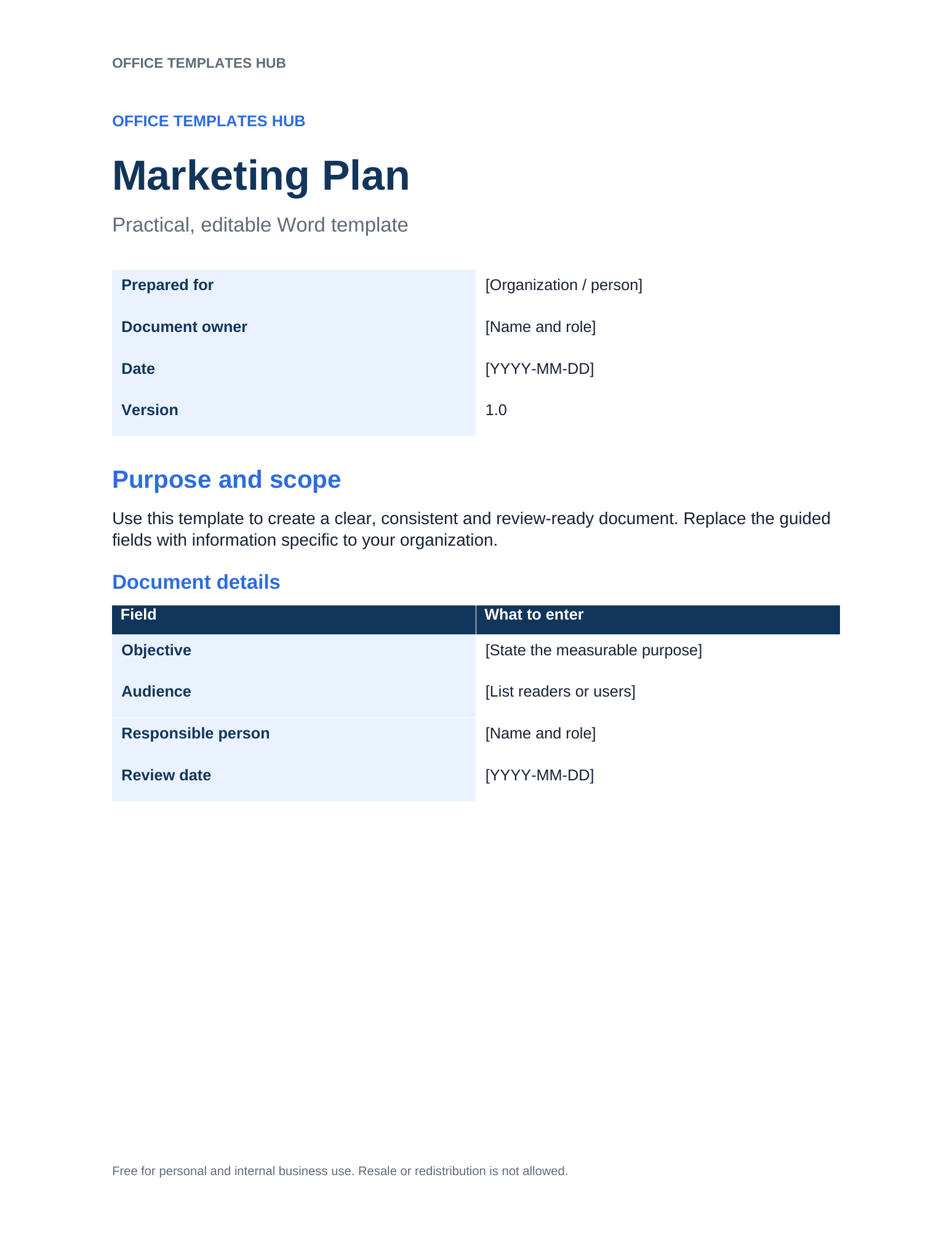 Marketing Plan