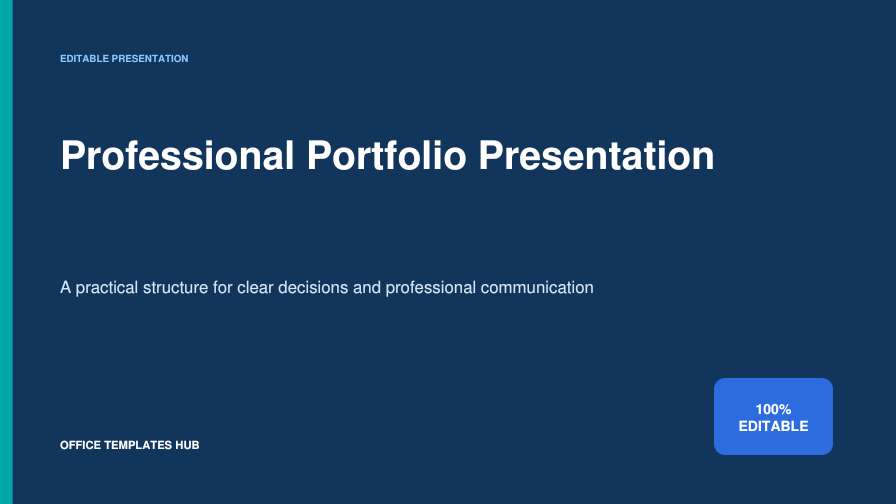 Professional Portfolio Presentation