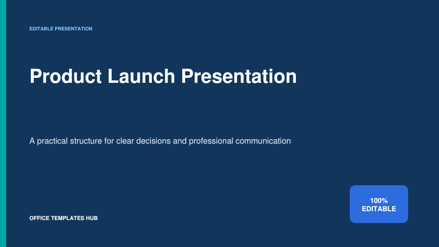 Product Launch Presentation