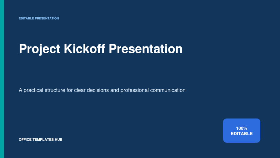 Project Kickoff Presentation