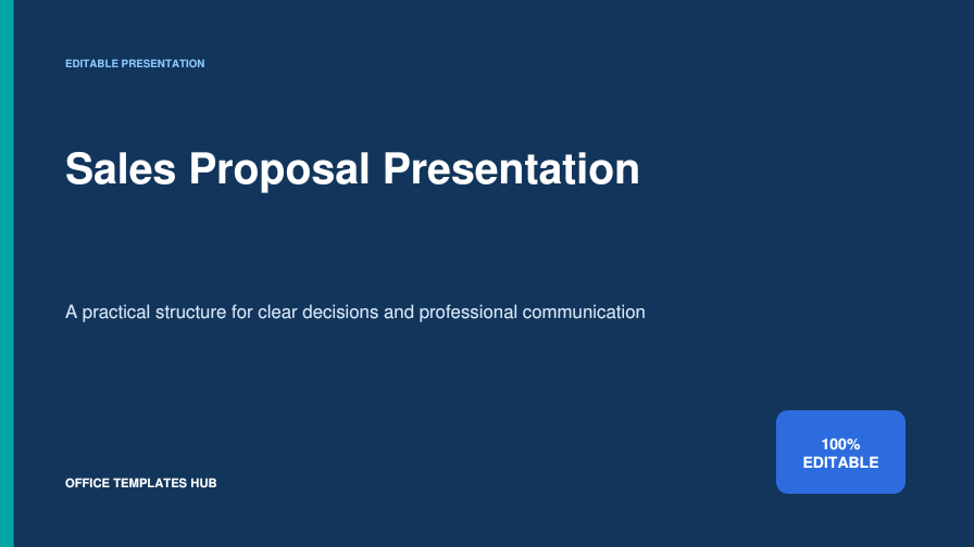 Sales Proposal Presentation