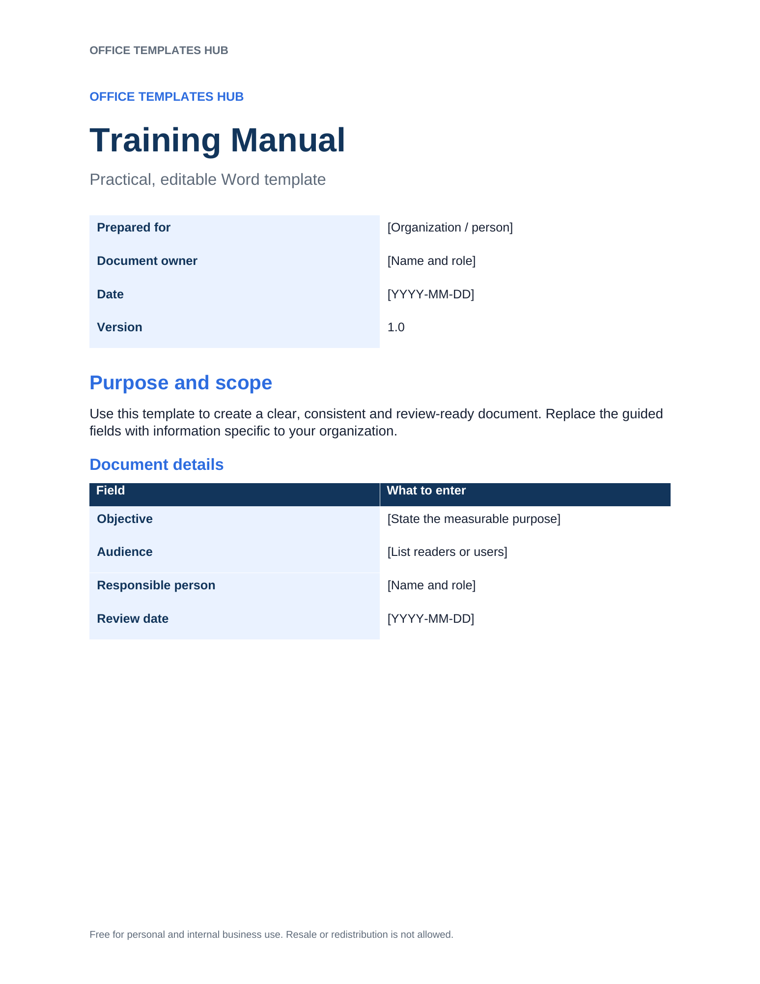 Training Manual