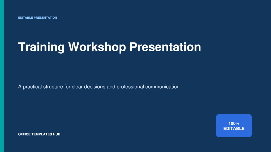 Training Workshop Presentation